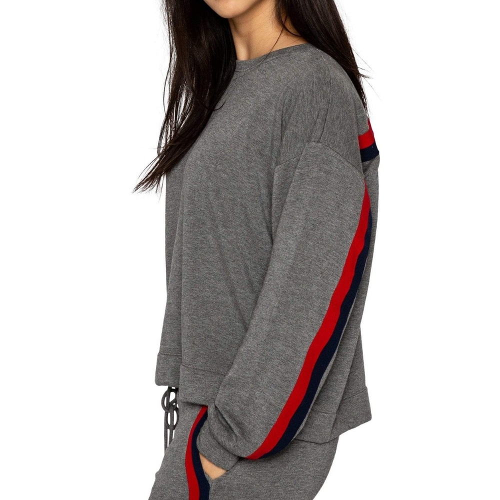 EUC Velvet by Graham & Spencer Danica Striped Sweatshirt